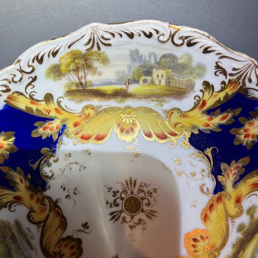 コールポート　アデレードシェイプ風景画　カップ＆ソーサー