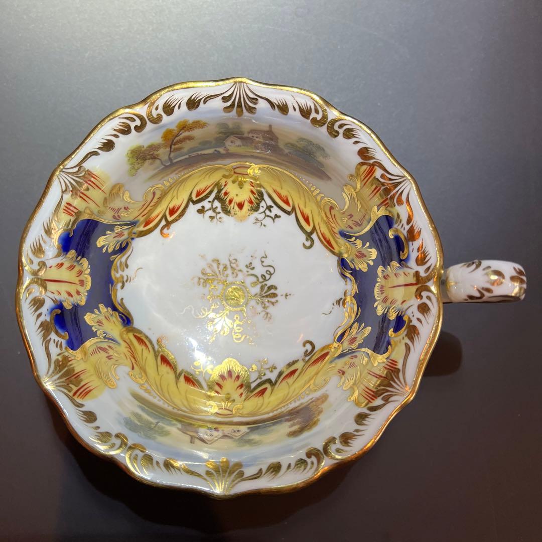 コールポート　アデレードシェイプ風景画　カップ＆ソーサー