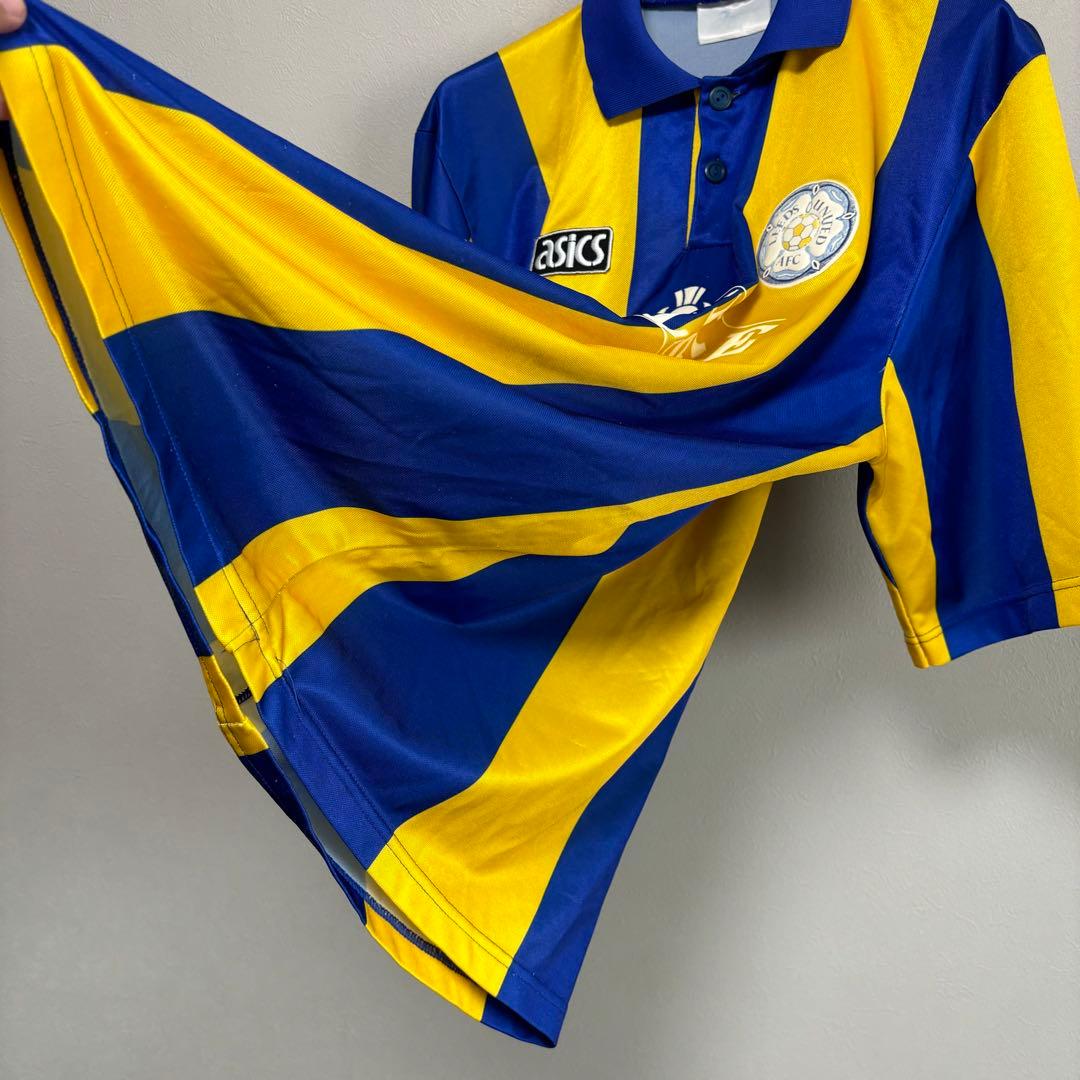 asics アシックス リーズユナイテッド ユニフォーム ゲームシャツ黄色 青