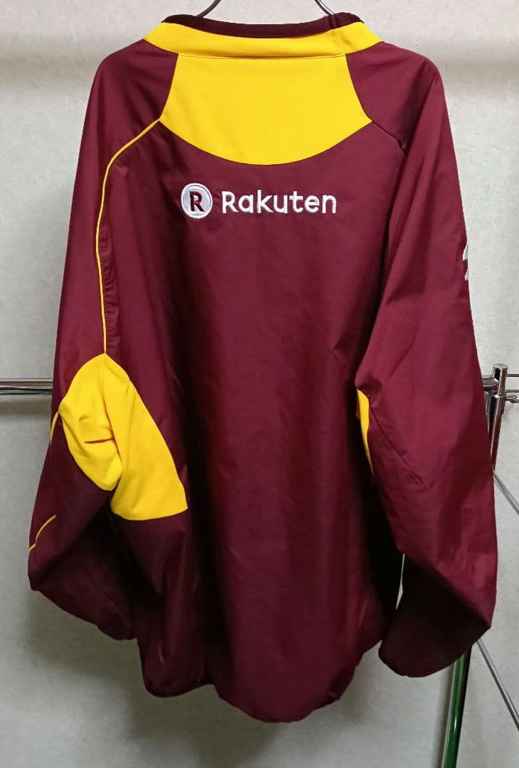 【希少/支給品】デサント製 東北楽天 ナンバー入り トレーニングプルオーバー／O