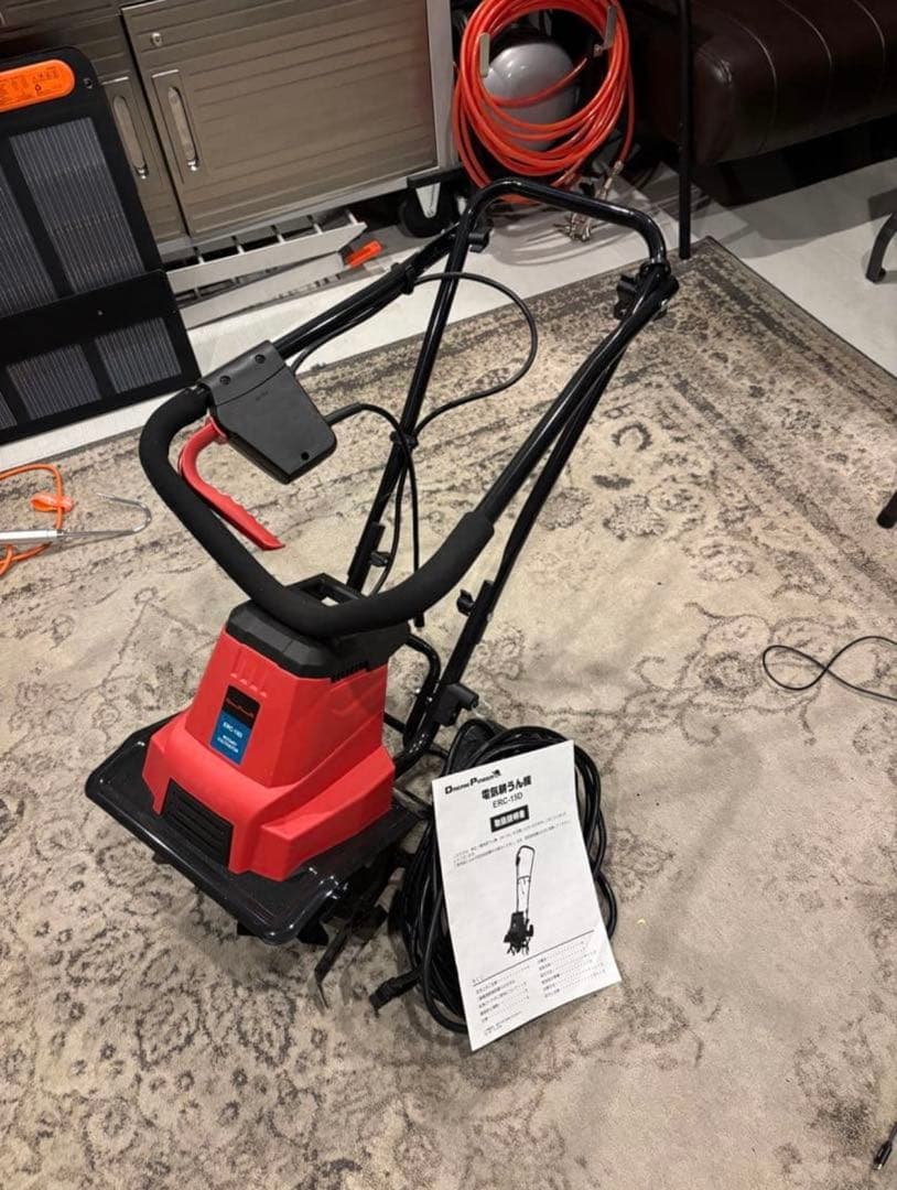 ナカトミ　電気式耕運機　耕うん機 1050W