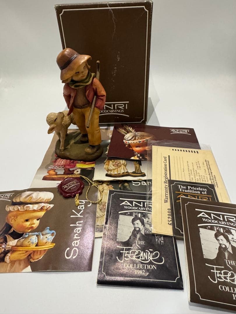 ANRI 木彫り人形 2250体限定 アンリ フィギュア フィギュリン　全部付属