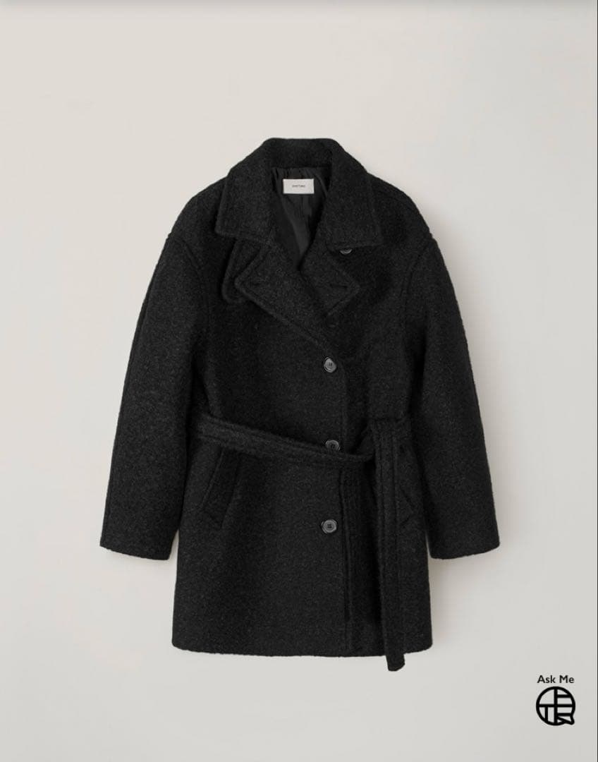 ジャケット・アウター ohotoro boucle 2way half coat