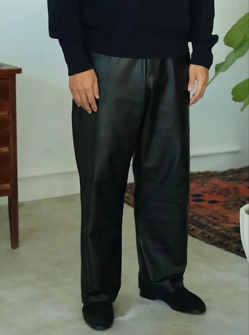 2025AW Cale(カル) LAMBS LEATHER PANTS 3