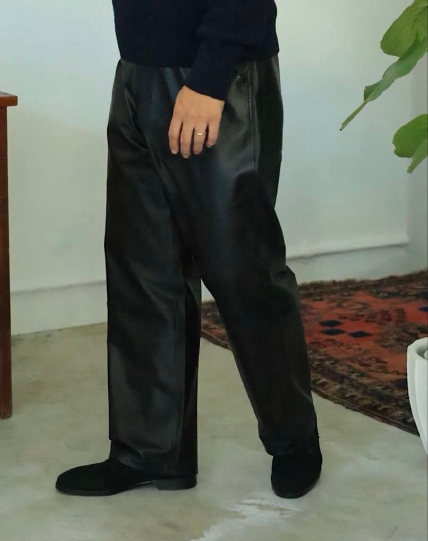 2025AW Cale(カル) LAMBS LEATHER PANTS 3