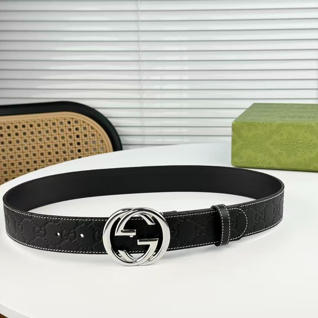 GUCCI レザーベルト 95cm