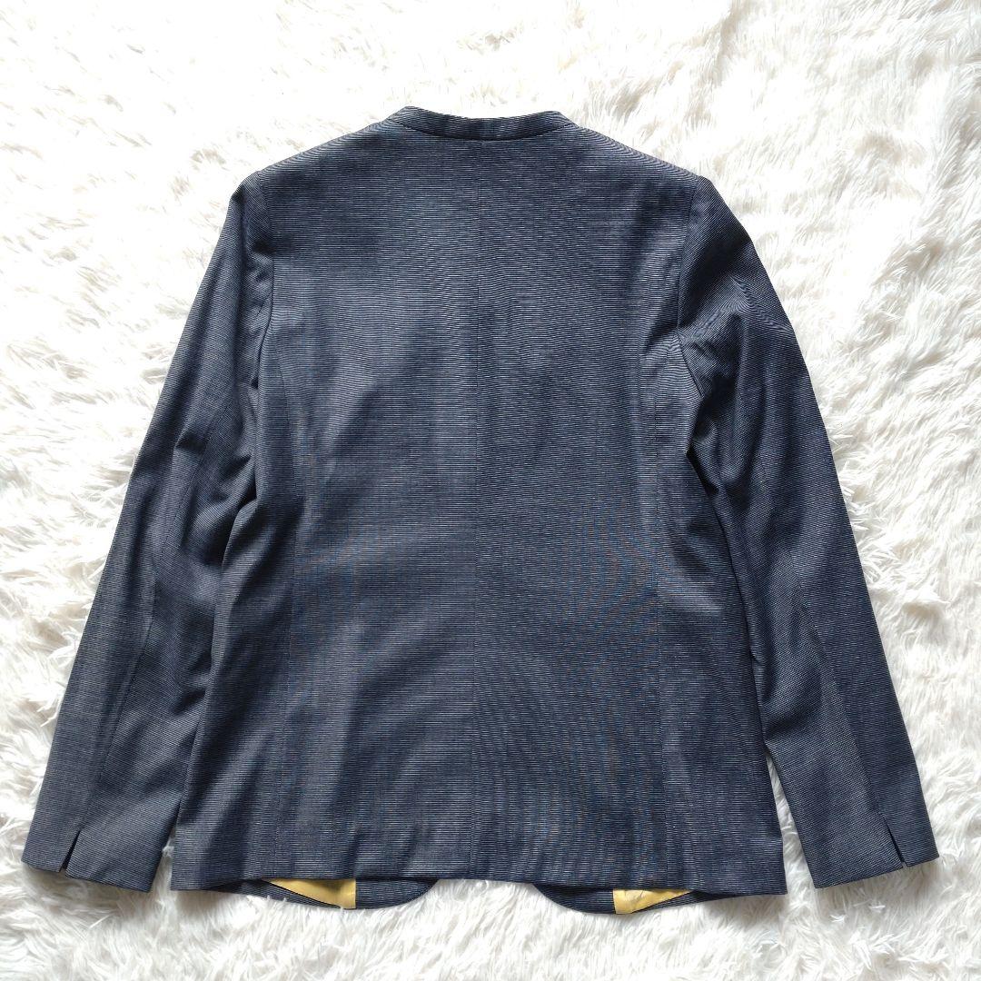 トゥモローランドコレクション ノーカラージャケット パンツ スーツ イタリア生地