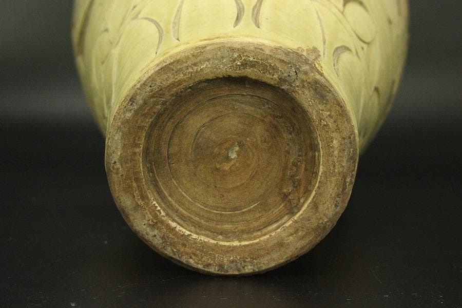 中国美術 磁州窯 纏枝蓮花 梅瓶(HA522)