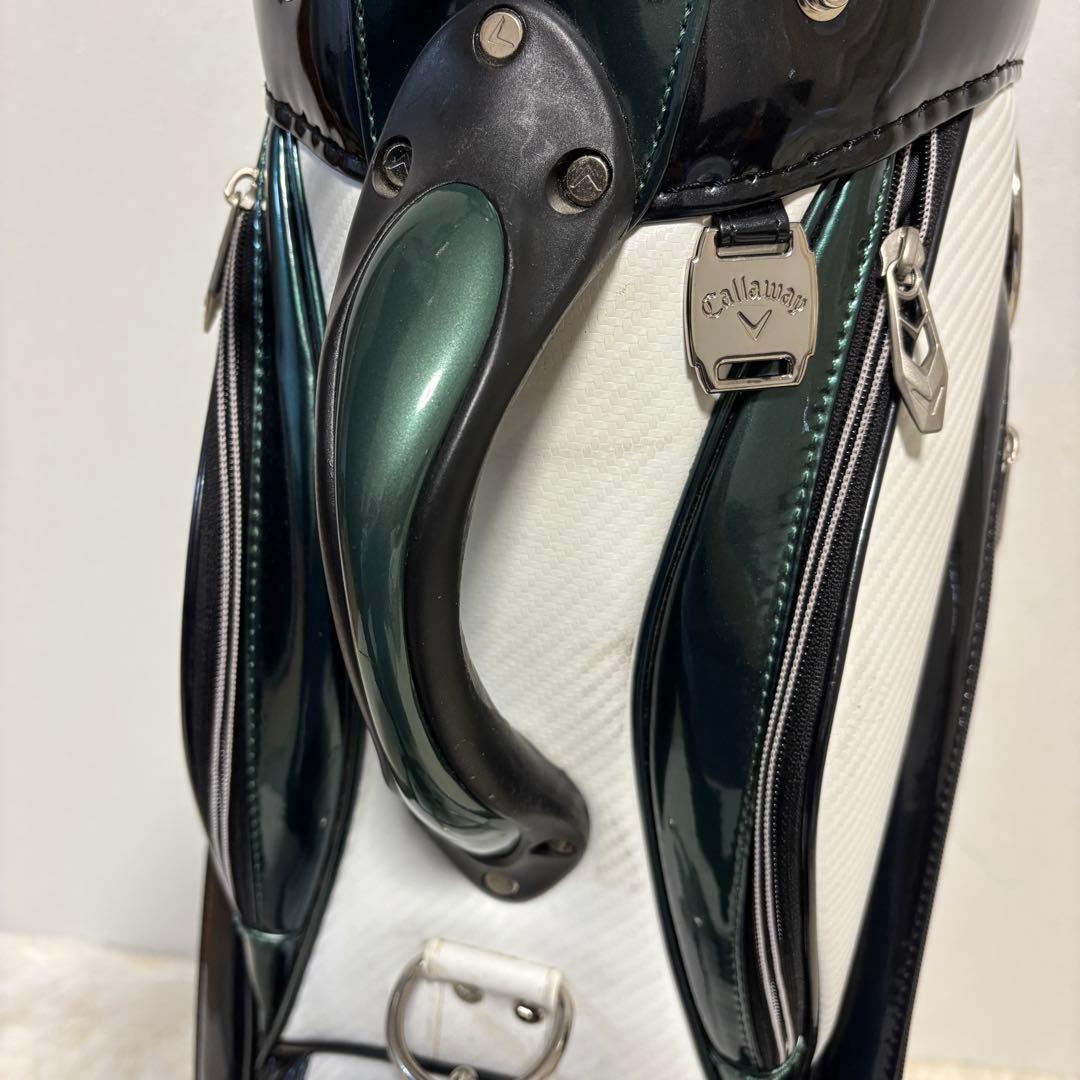 Callaway キャロウェイ キャディバッグ ホワイト×グリーン 9型 ゴルフ