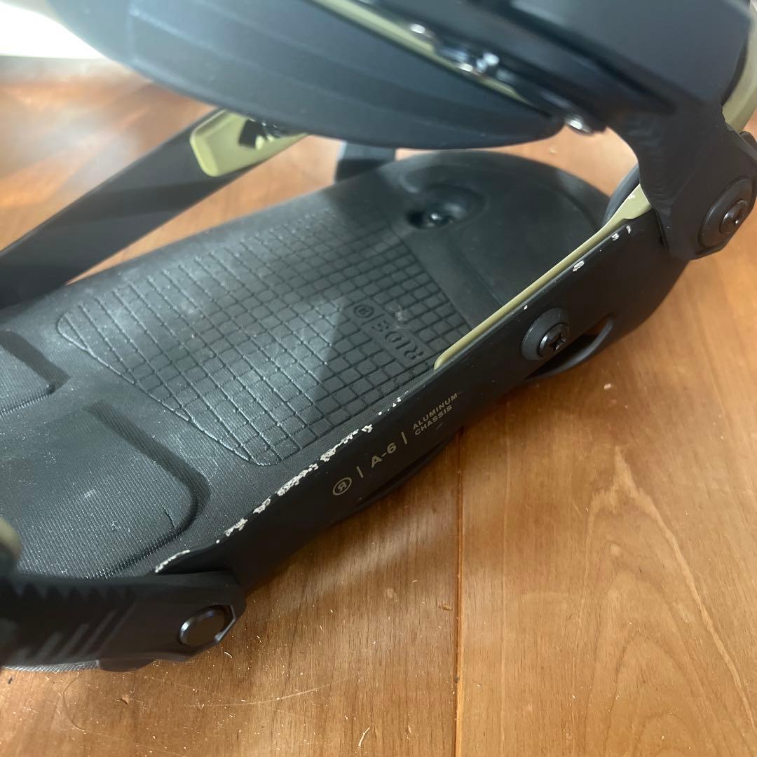 RIDE A6 Mサイズ スノーボード ビンディング ブラック/カーキ