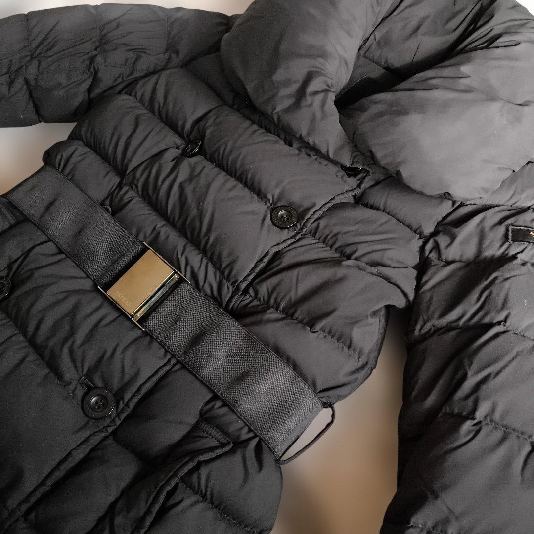 【美品】タトラス アゴーニャ ダウンコート 02 黒 ベルト付き Mサイズ