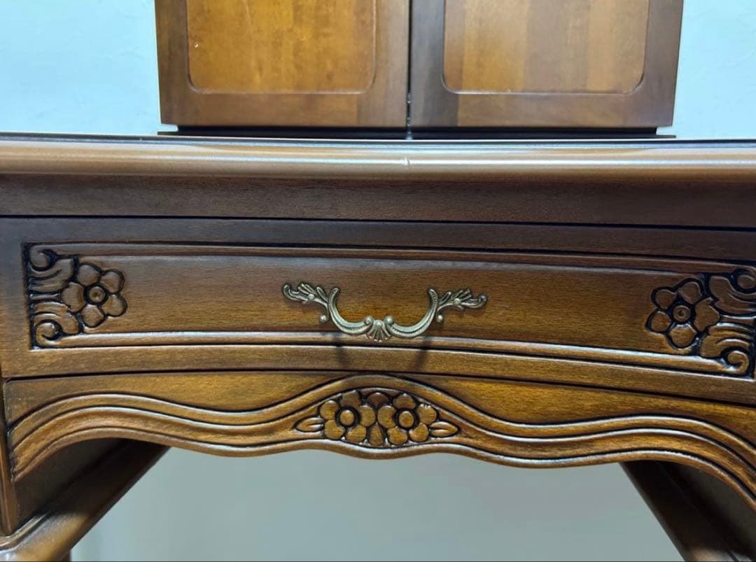 ヴィンテージ　アンティーク　ドレッサー 3面鏡