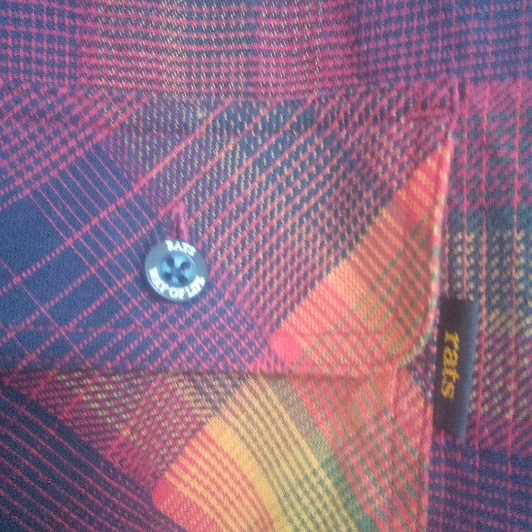 RATS ラッツ MULTI COLOR CHECK SHIRT 木村拓哉
