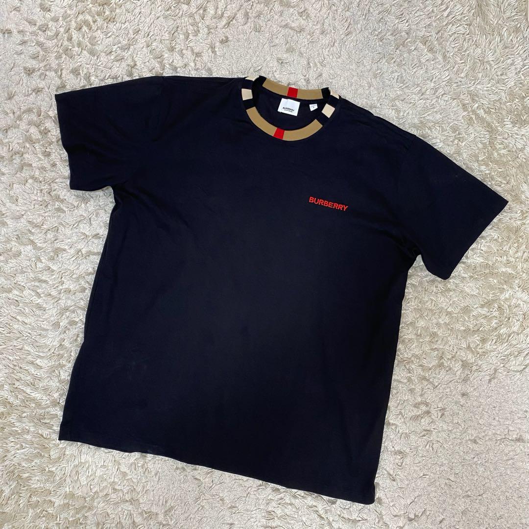 バーバリーロンドン　半袖Tシャツ　ブラック　L