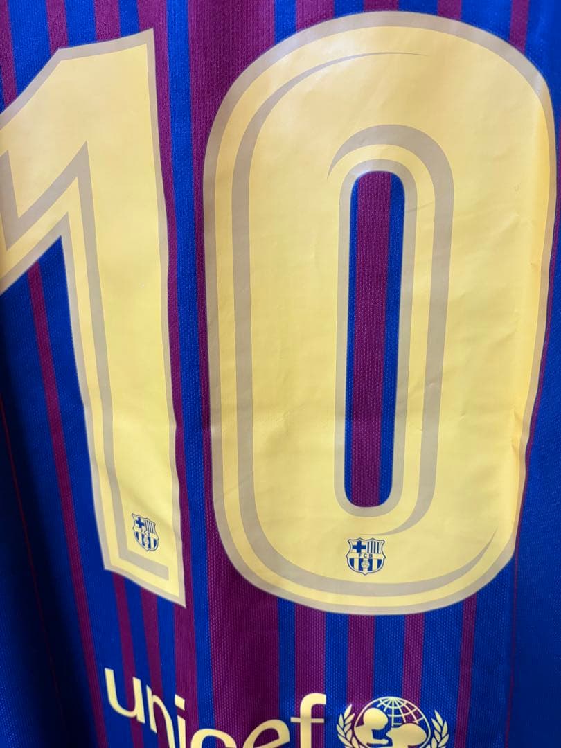 【正規品・タグ付き】 バルセロナ メッシ 17/18 リーグMVP得点王 L