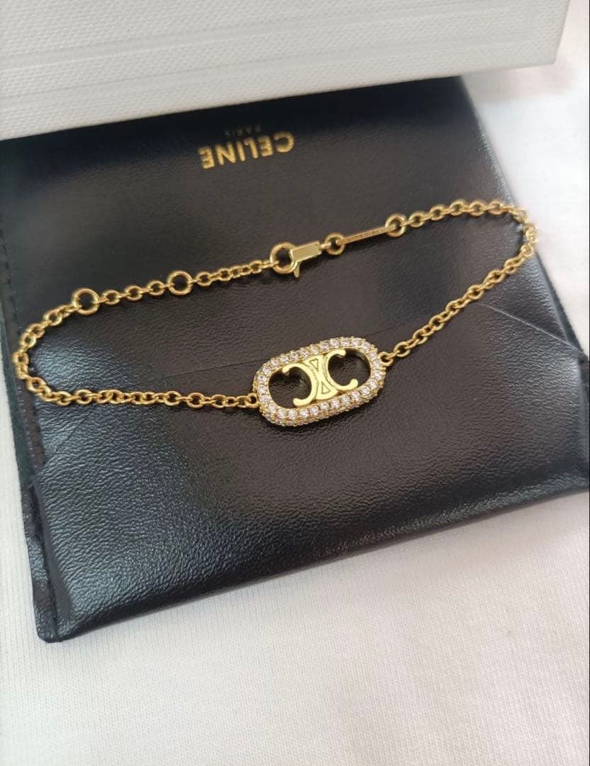 セリーヌ ブレスレット ゴールド