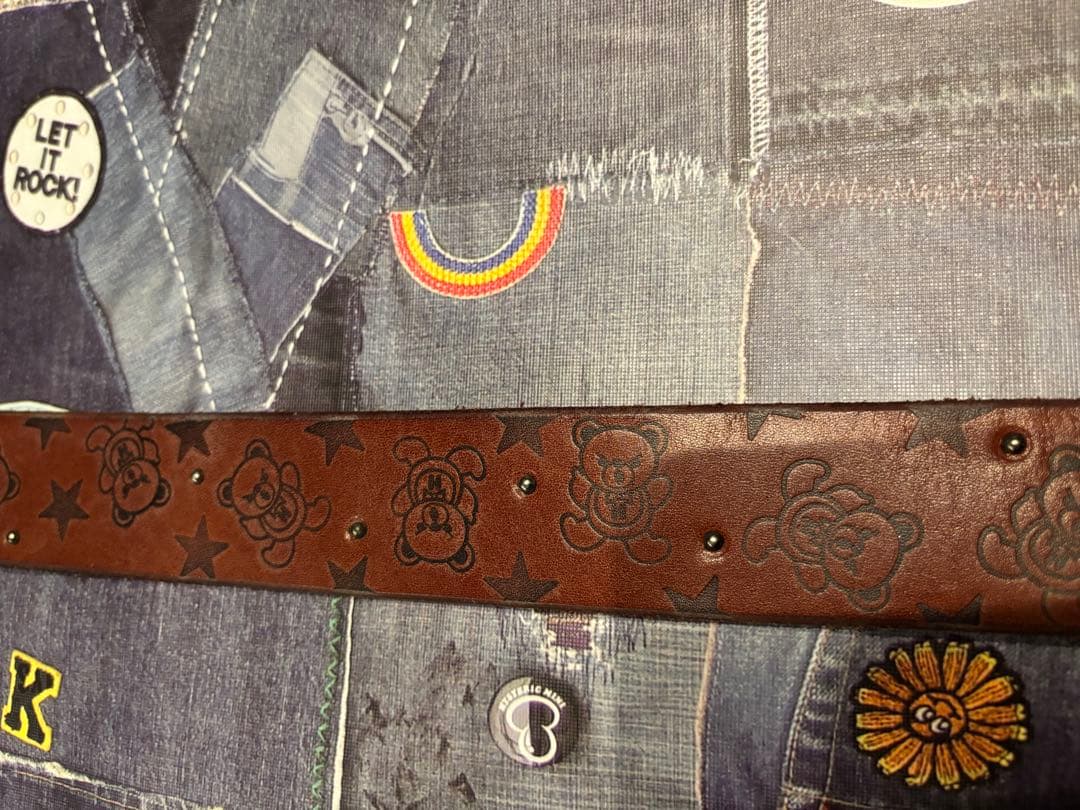 JOEYHYSTERIC OLD STUD HANDMADEレザーベルト ベア