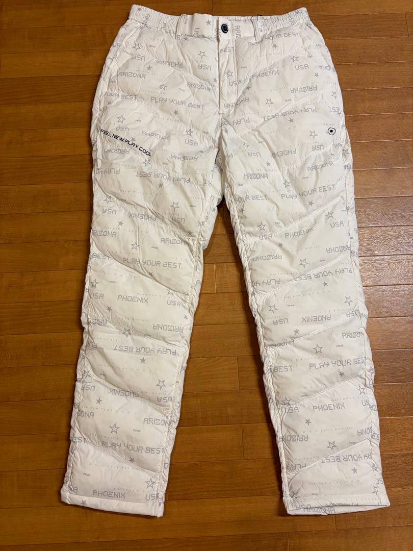 PING キルティングダウンパンツ ホワイト