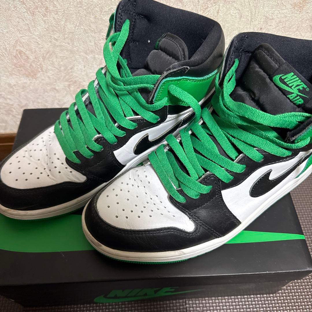 タタージ　NIKE ハイカットスニーカー ブラック/ホワイト/グリーン