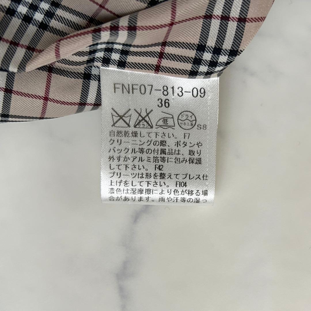 バーバリーブルーレーベル ナポレオンコート メタルボタン ノバチェック