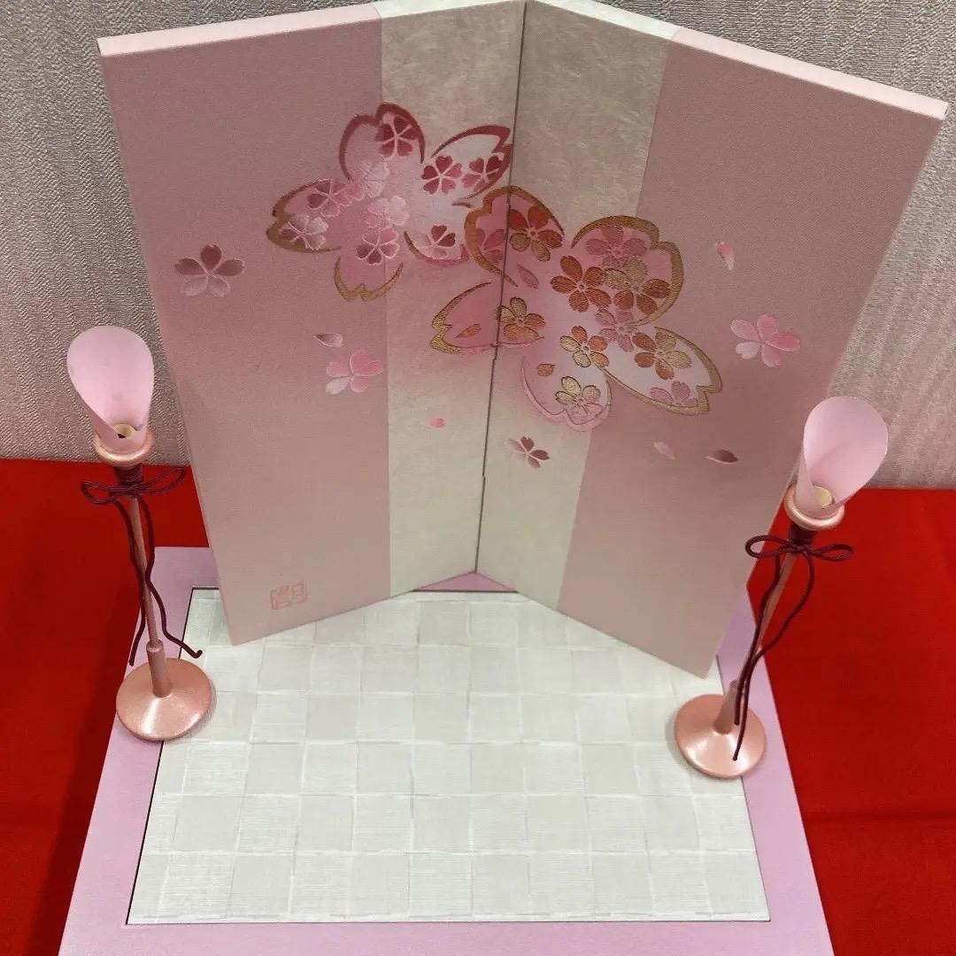 KM2 可愛い立ち雛　木目込人形　雛飾り　親王飾り　雛人形コンパクト