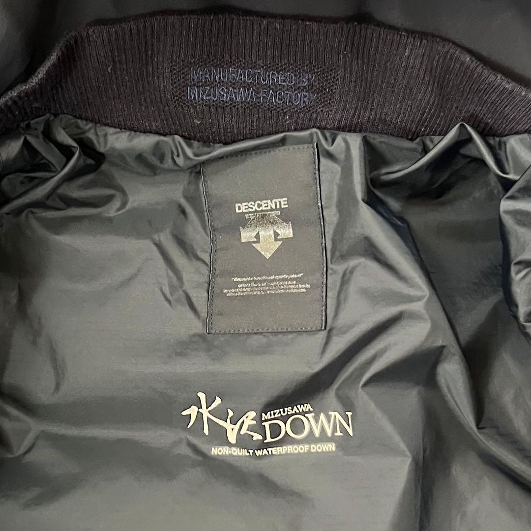 高級 デサントオルテライン 水沢ダウン ANCHORネイビー ダウンジャケット