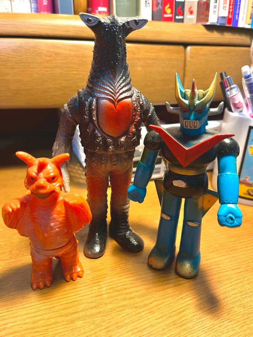レトロソフビまとめ売り(チャンドラー、ペガッサ星人、グレートマジンガー)値下げ中