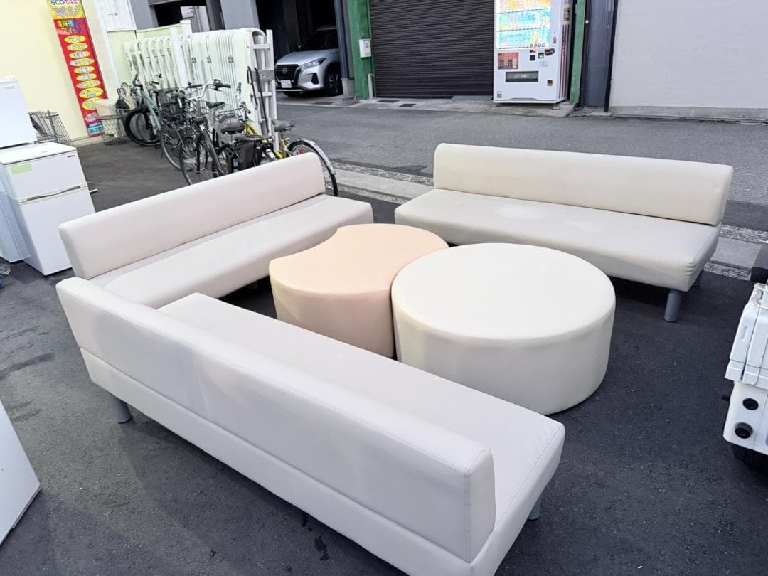 モジュラーソファセット ホワイト 136