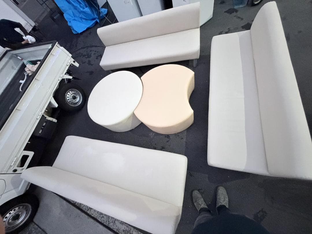 モジュラーソファセット ホワイト 136