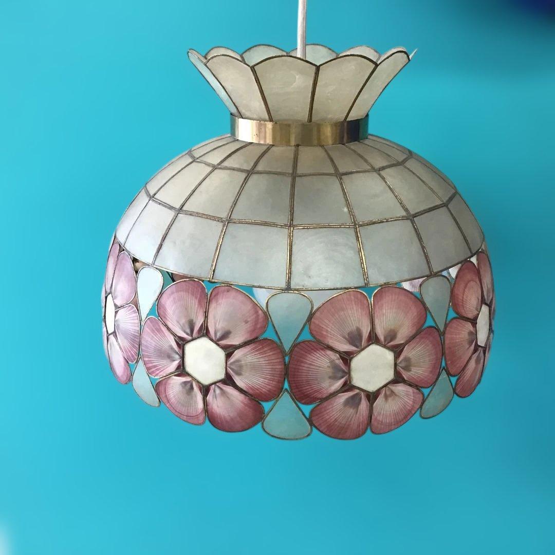 ペンダントライト　カスピ貝　シェル