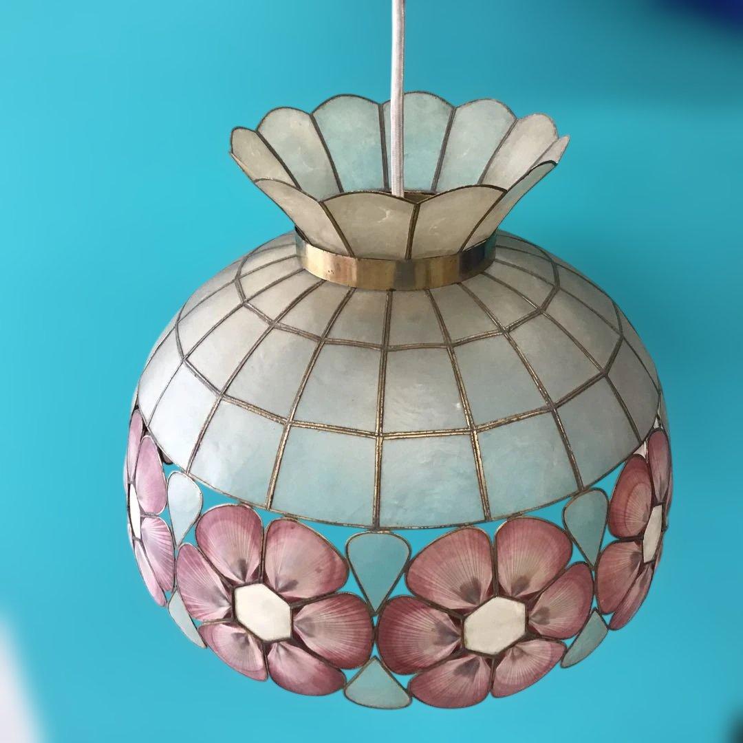 ペンダントライト　カスピ貝　シェル