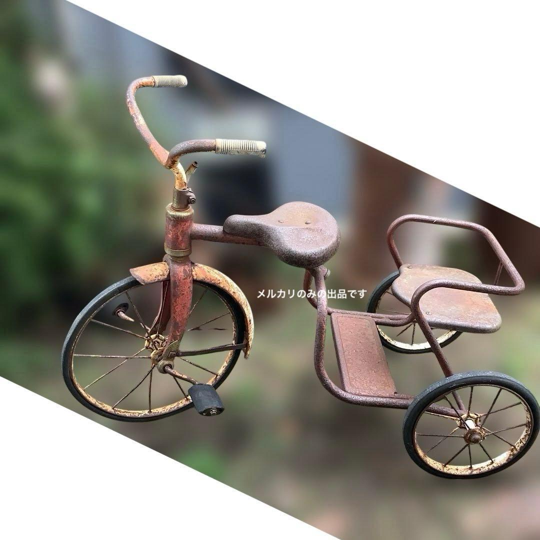 ヴィンテージ 三輪車　二人乗り三輪車　タンデム三輪車