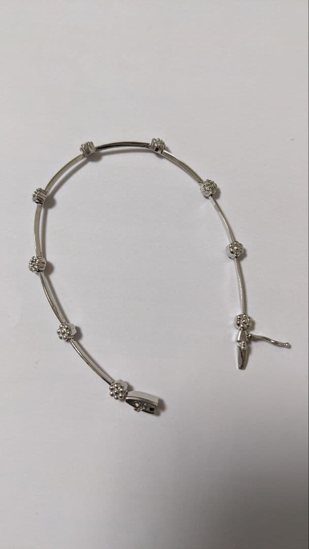 ブレスレット　天然ダイヤモンド０.３７カラット18金WG