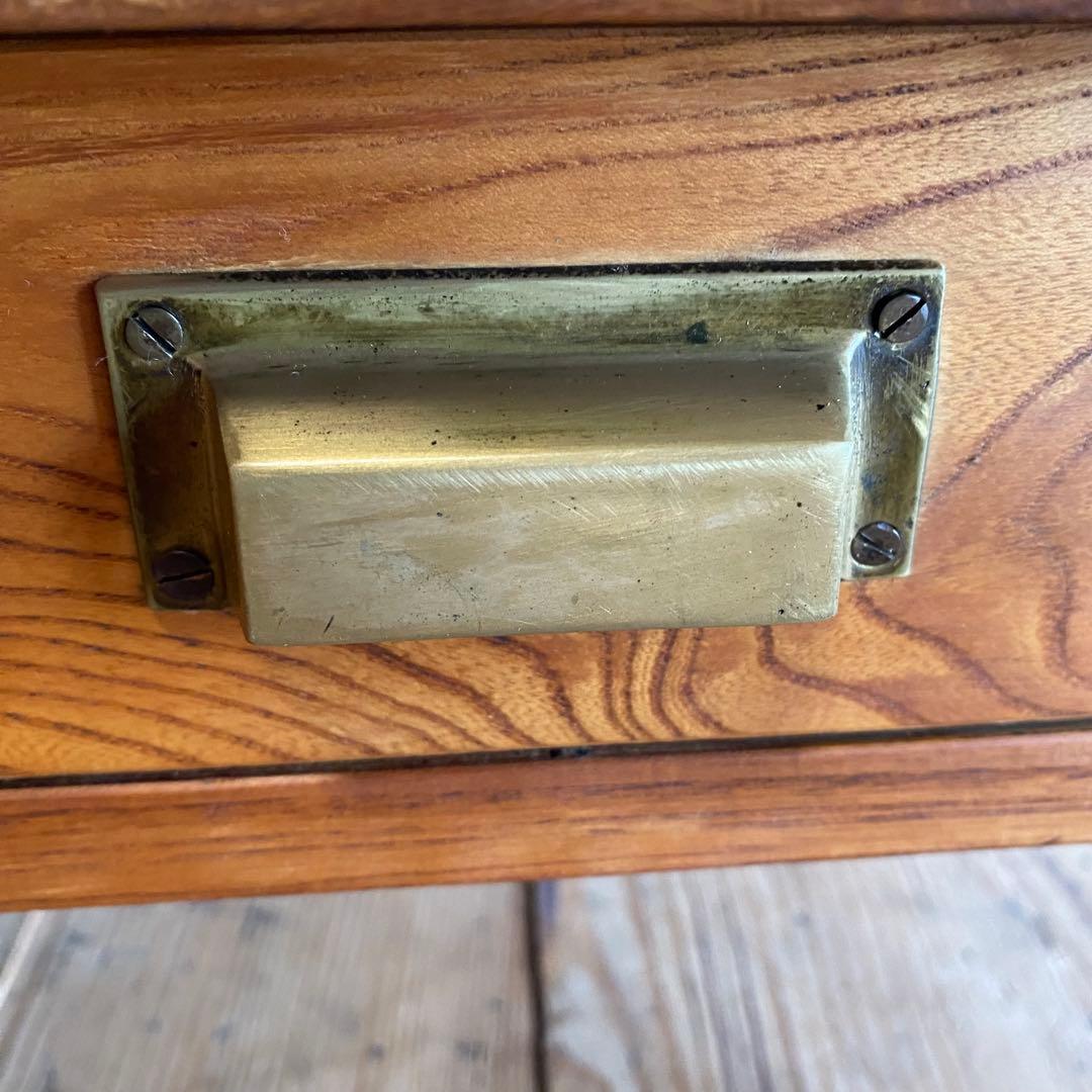 アンティーク ローテーブル ろくろ脚 文机 テレビ台 欅 無垢材 y155