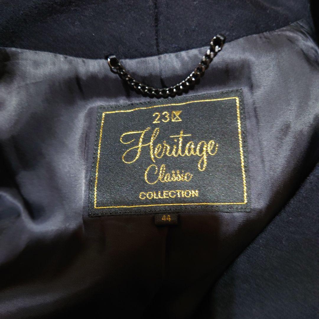 23区 ロロピアーナ ウールコート 44 大きいサイズ 黒