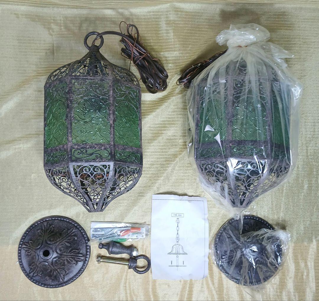 アンティーク調 ランプ2点 「未使用品」