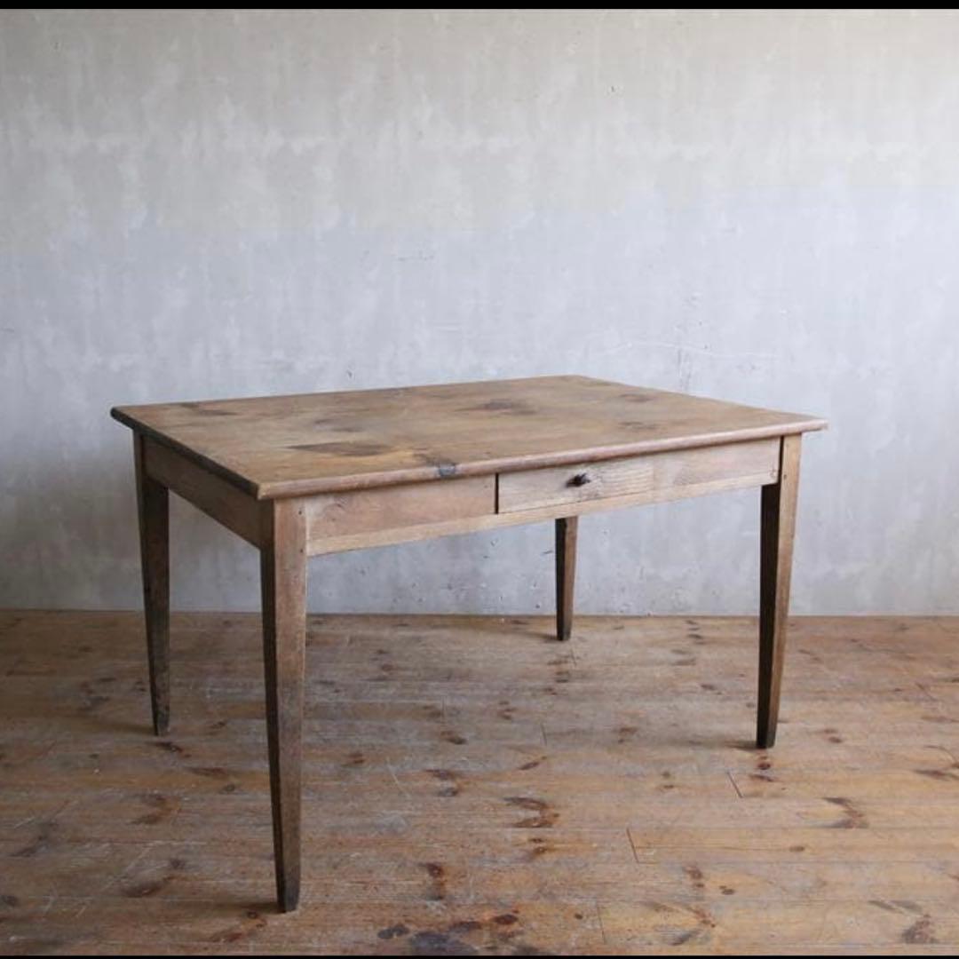 本日最終　アンティーク　ダイニングテーブル 引き出し付き