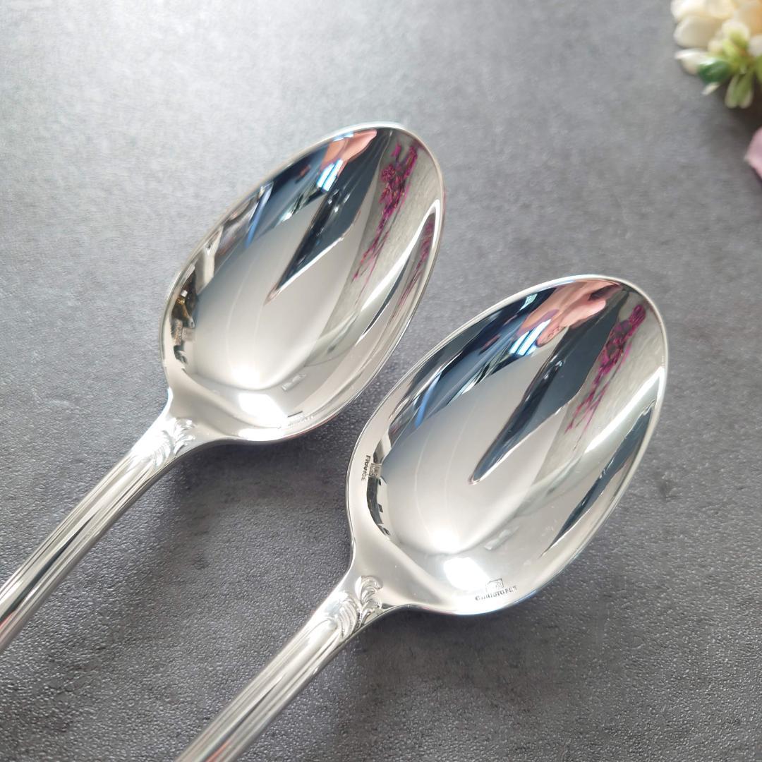 希少 美品 クリストフル マルリー デザートスプーン 2点