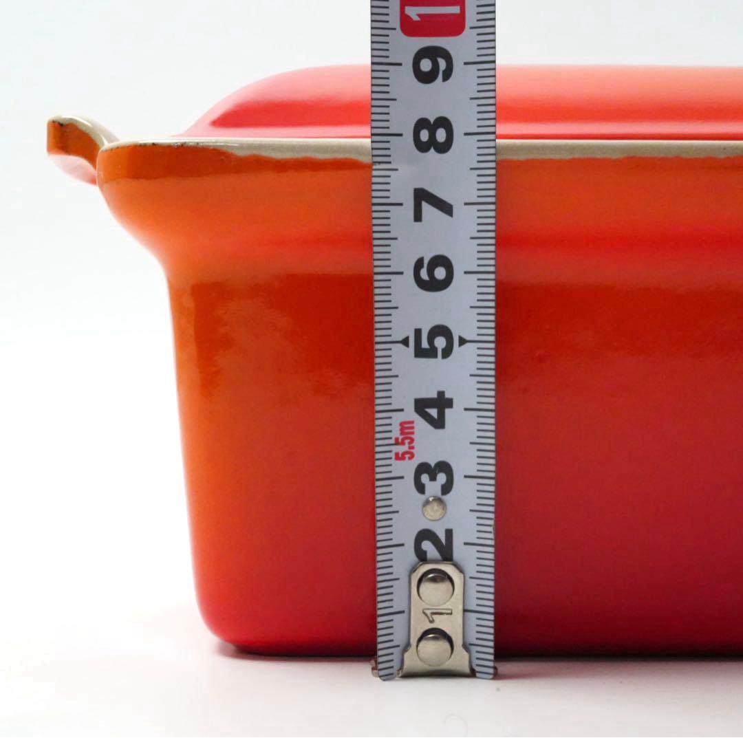 【美品】LE CREUSET　テリーヌ型 オレンジ　28cm
