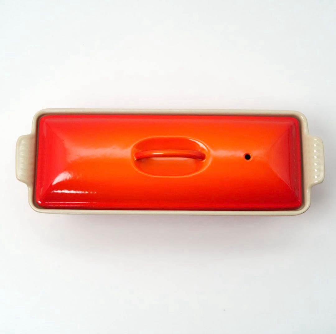 【美品】LE CREUSET　テリーヌ型 オレンジ　28cm