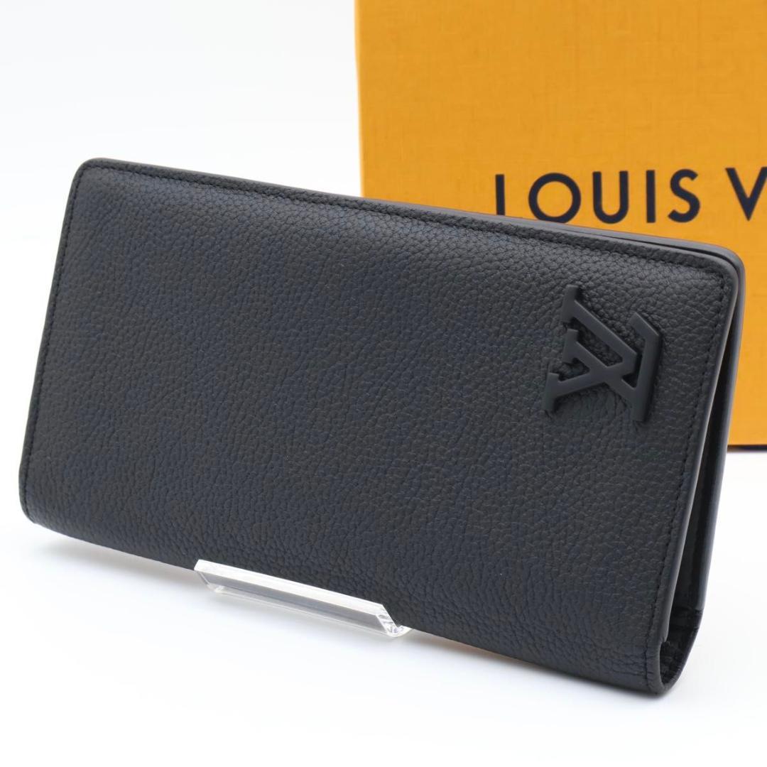 【極美品】ルイヴィトン 新型IC ポルトフォイユブラザ アエログラム　黒　長財布