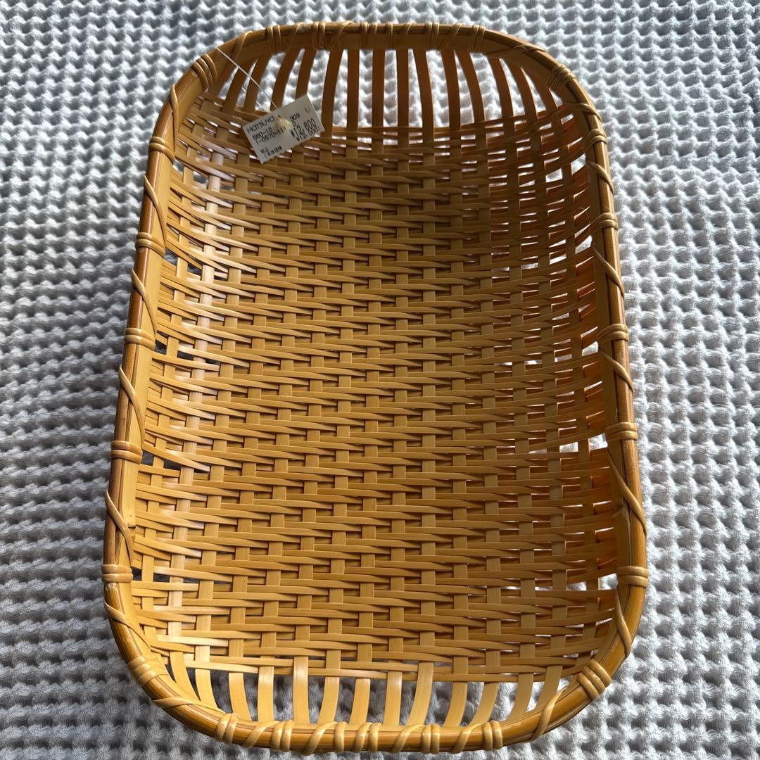 【新品未使用】竹楓舎　2点セット　竹かご　竹細工　バスケット