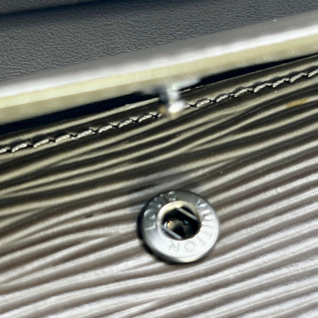 【極美品】 ルイヴィトン エピ ポルトモネネ エラスティック グレージュ