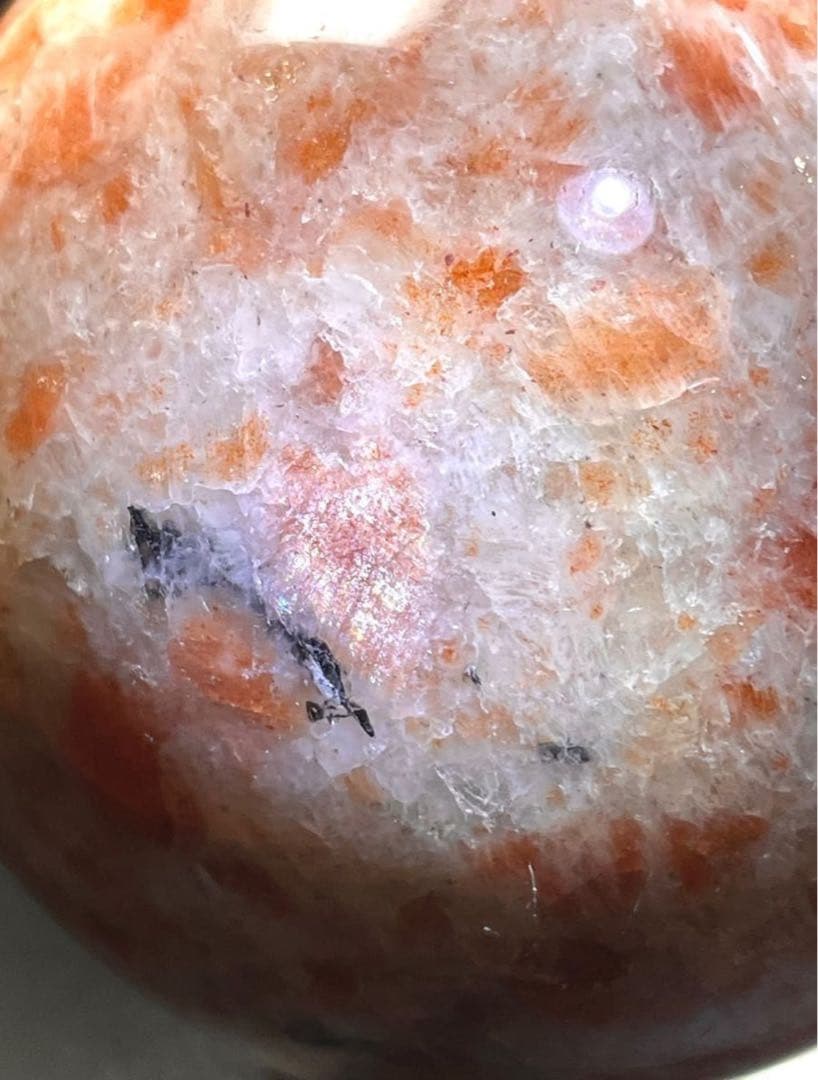 サンストーン アベンチュリレッセンス 日長石 超レアストーン スフィア 天然石