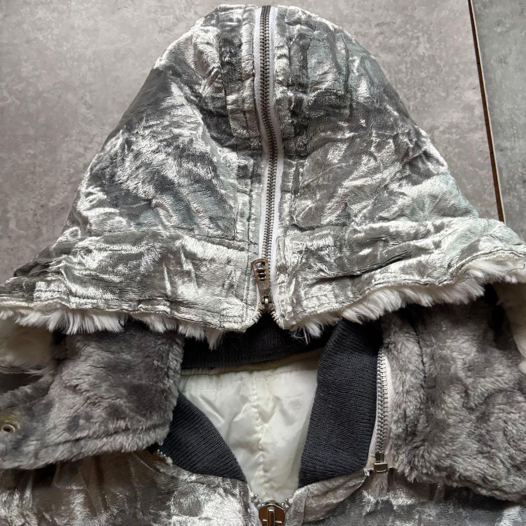 古着　80s コリジャン　別珍　スーベニア　ジャケット　n-2b ファー