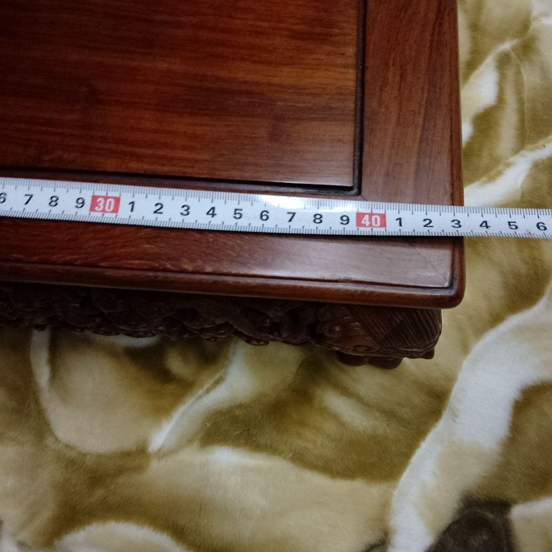 木製彫刻フラワースタンド 獅子脚 約44cm