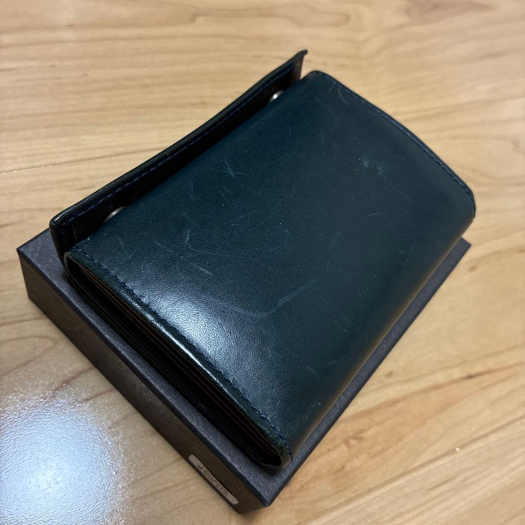 エムピウ m+ millefoglieⅡ ミッレフォッリエ 財布 ブルー