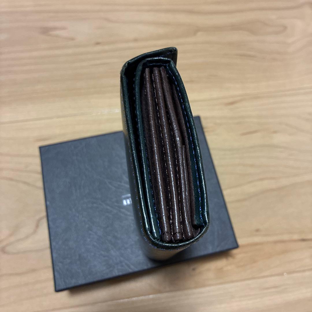 エムピウ m+ millefoglieⅡ ミッレフォッリエ 財布 ブルー