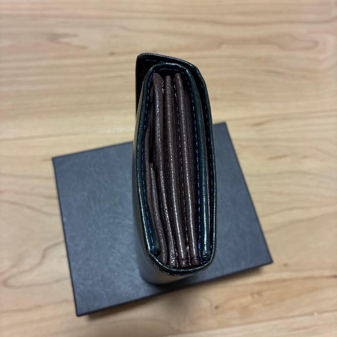 エムピウ m+ millefoglieⅡ ミッレフォッリエ 財布 ブルー