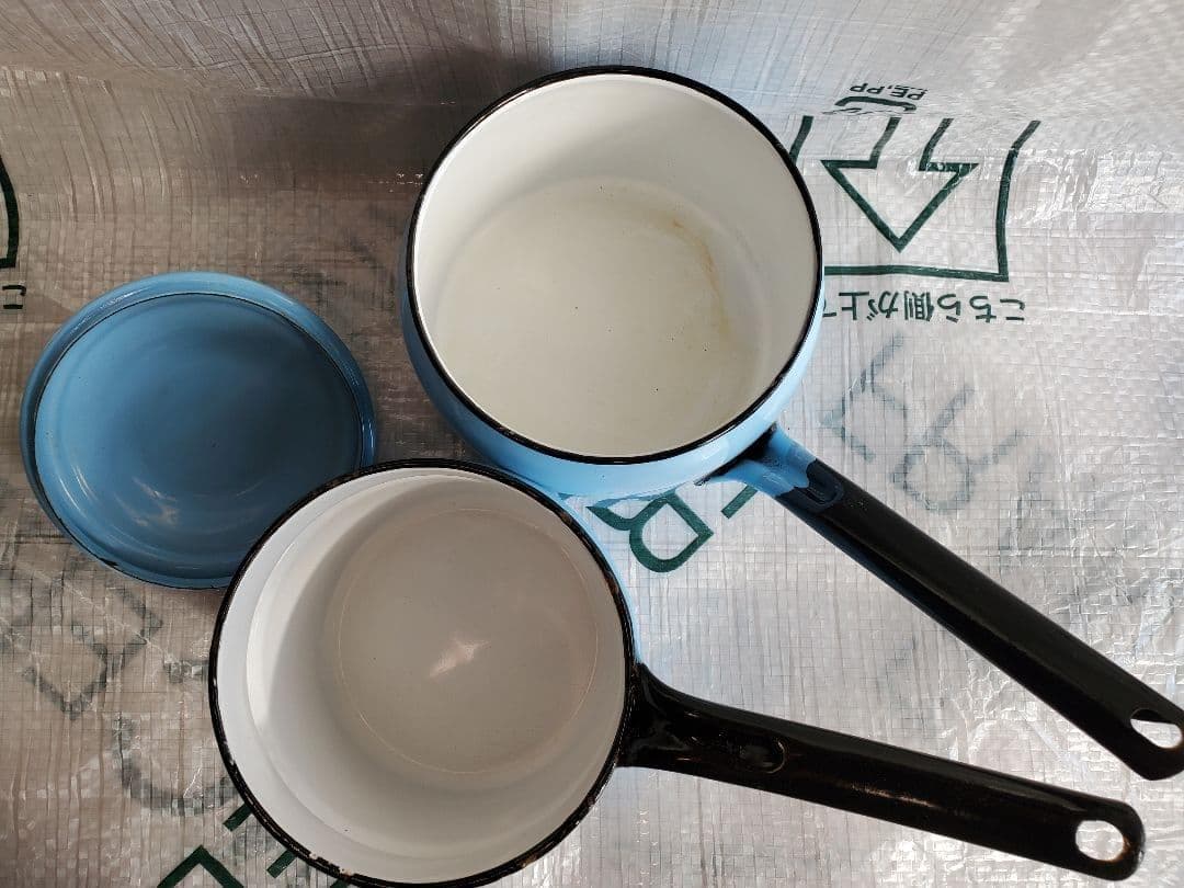 minimini　チェコスロバキア　ホーロー　ダブルボイラー